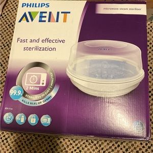 Philips avent microwave steam sterilizer for baby booties and pacifiers and toys